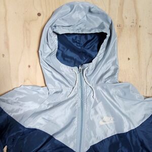 Vintage 80s Nike Color Block Hooded Anorak Windbreaker Jacket